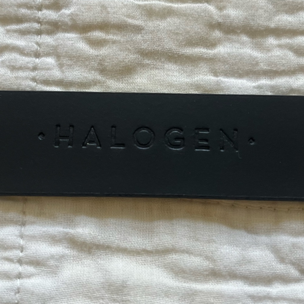 Halogen Double Ring Leather Belt - image 5